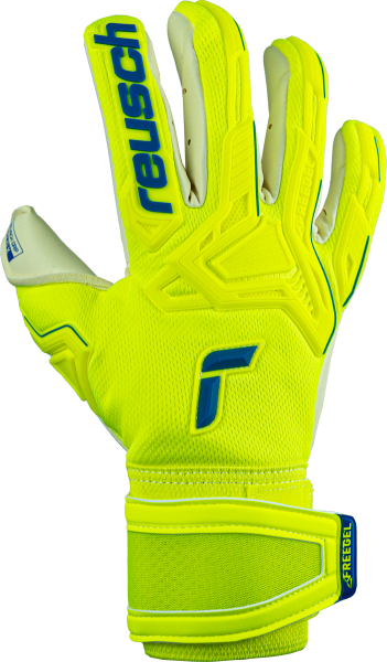 Reusch Attrakt Freegel Gold X 5270935 2001 white blue yellow front